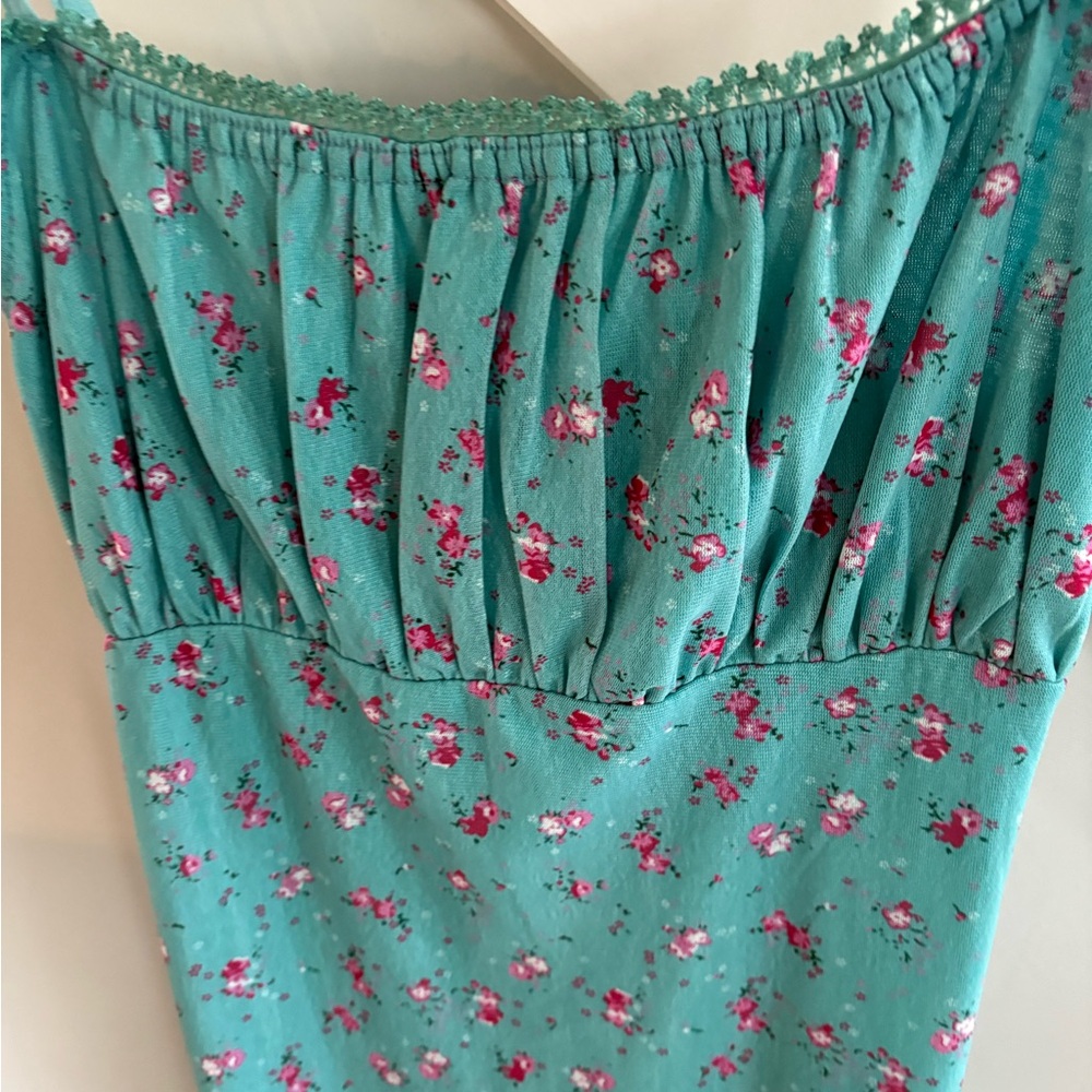 Floral Teal Dress